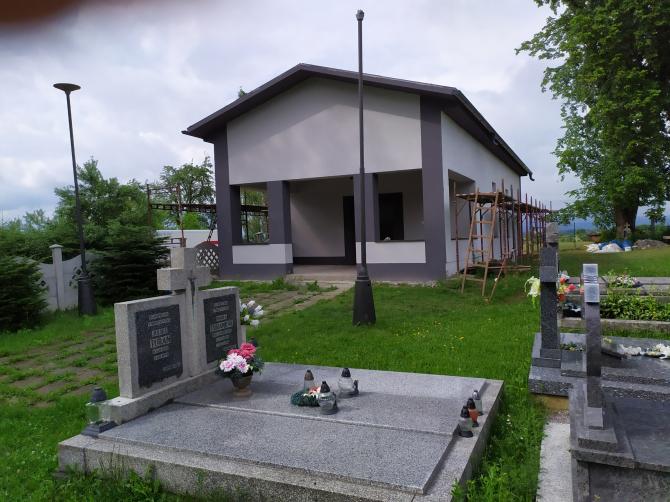 Dom smútku po rekonštrukcii- bočný pohľad 