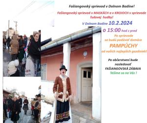 Druhý Ročník Fašiangovského sprievodu v Dolnom Badíne!